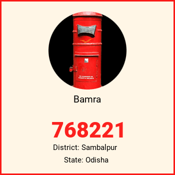Bamra pin code, district Sambalpur in Odisha