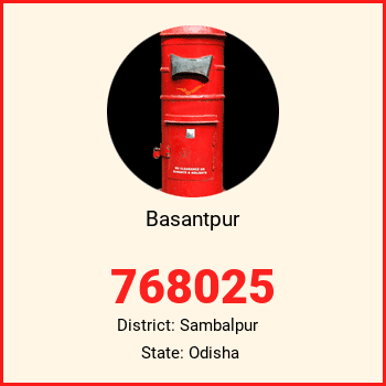 Basantpur pin code, district Sambalpur in Odisha