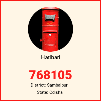 Hatibari pin code, district Sambalpur in Odisha