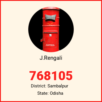J.Rengali pin code, district Sambalpur in Odisha