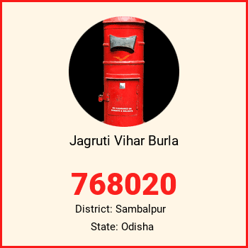 Jagruti Vihar Burla pin code, district Sambalpur in Odisha