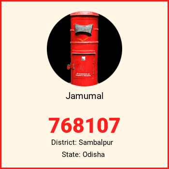 Jamumal pin code, district Sambalpur in Odisha
