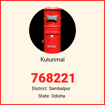 Kuturimal pin code, district Sambalpur in Odisha