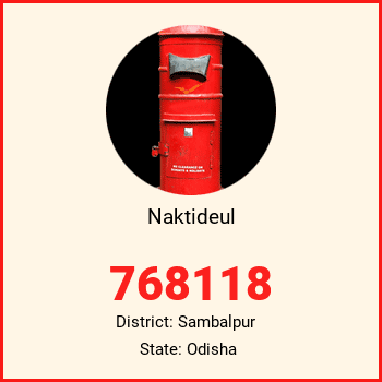Naktideul pin code, district Sambalpur in Odisha