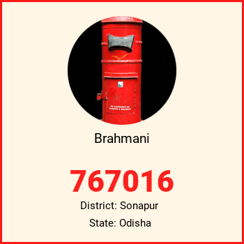 Brahmani pin code, district Sonapur in Odisha