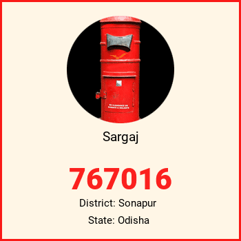 Sargaj pin code, district Sonapur in Odisha