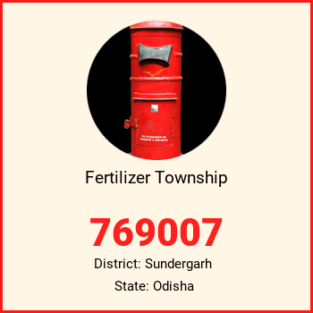 Fertilizer Township pin code, district Sundergarh in Odisha