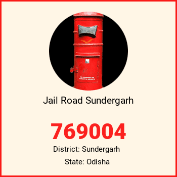 Jail Road Sundergarh pin code, district Sundergarh in Odisha