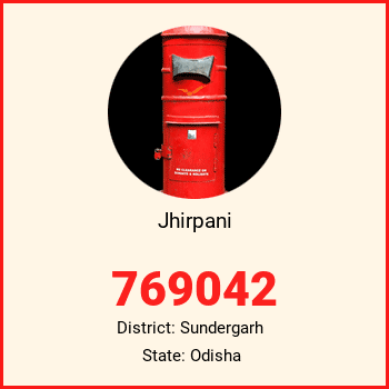 Jhirpani pin code, district Sundergarh in Odisha