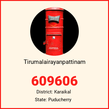 Tirumalairayanpattinam pin code, district Karaikal in Puducherry