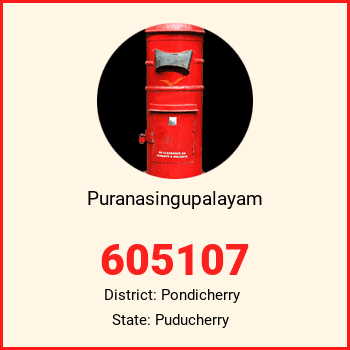 Puranasingupalayam pin code, district Pondicherry in Puducherry