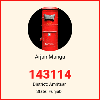 Arjan Manga pin code, district Amritsar in Punjab
