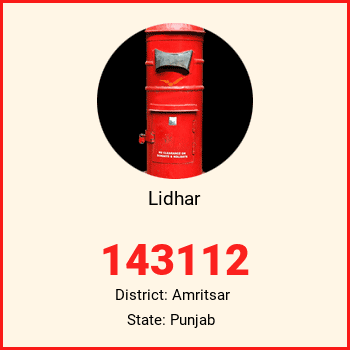 Lidhar pin code, district Amritsar in Punjab