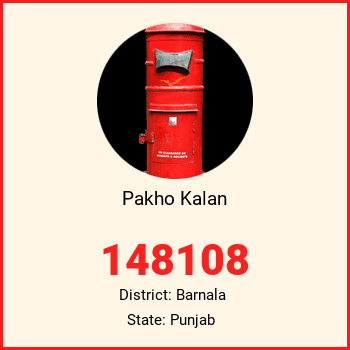 Pakho Kalan pin code, district Barnala in Punjab