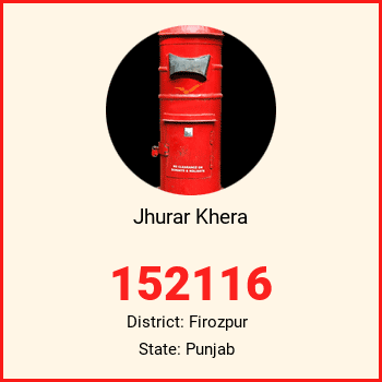 Jhurar Khera pin code, district Firozpur in Punjab