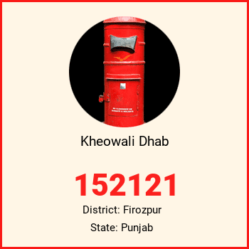 Kheowali Dhab pin code, district Firozpur in Punjab