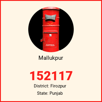 Mallukpur pin code, district Firozpur in Punjab