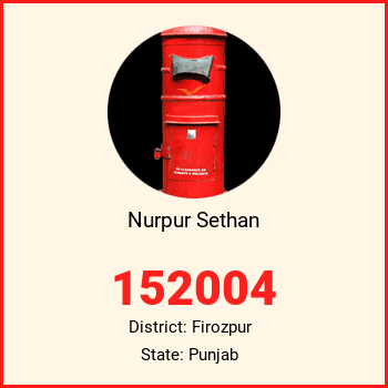 Nurpur Sethan pin code, district Firozpur in Punjab