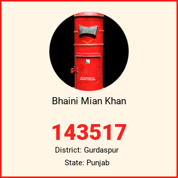 Bhaini Mian Khan pin code, district Gurdaspur in Punjab