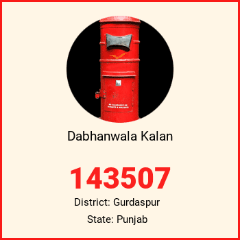 Dabhanwala Kalan pin code, district Gurdaspur in Punjab