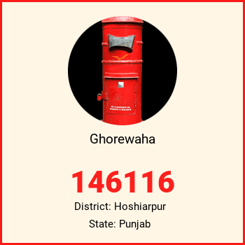 Ghorewaha pin code, district Hoshiarpur in Punjab