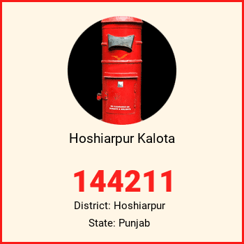 Hoshiarpur Kalota pin code, district Hoshiarpur in Punjab