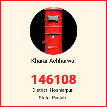 Kharar Achharwal pin code, district Hoshiarpur in Punjab