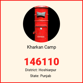 Kharkan Camp pin code, district Hoshiarpur in Punjab