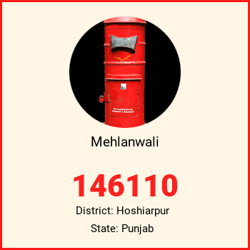 Mehlanwali pin code, district Hoshiarpur in Punjab