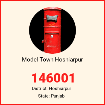 Model Town Hoshiarpur pin code, district Hoshiarpur in Punjab