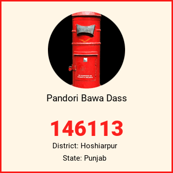 Pandori Bawa Dass pin code, district Hoshiarpur in Punjab