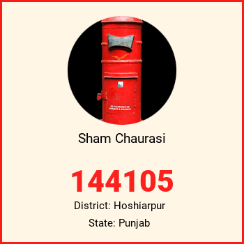 Sham Chaurasi pin code, district Hoshiarpur in Punjab