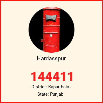 Hardasspur pin code, district Kapurthala in Punjab