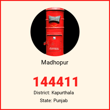 Madhopur pin code, district Kapurthala in Punjab