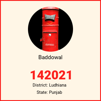 Baddowal pin code, district Ludhiana in Punjab