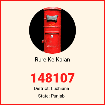 Rure Ke Kalan pin code, district Ludhiana in Punjab