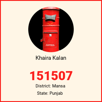 Khaira Kalan pin code, district Mansa in Punjab