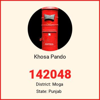 Khosa Pando pin code, district Moga in Punjab