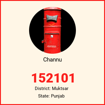 Channu pin code, district Muktsar in Punjab
