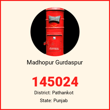 Madhopur Gurdaspur pin code, district Pathankot in Punjab