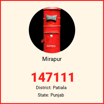 Mirapur pin code, district Patiala in Punjab