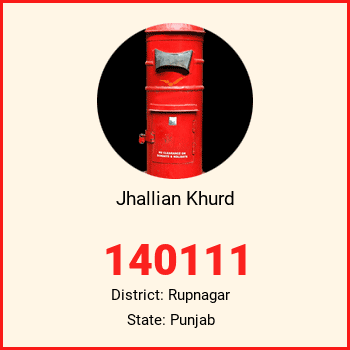 Jhallian Khurd pin code, district Rupnagar in Punjab