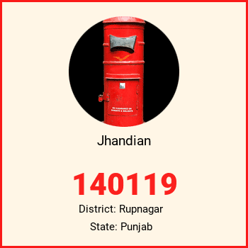 Jhandian pin code, district Rupnagar in Punjab