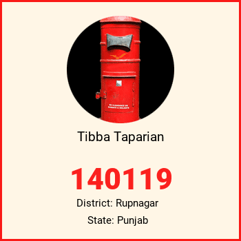 Tibba Taparian pin code, district Rupnagar in Punjab