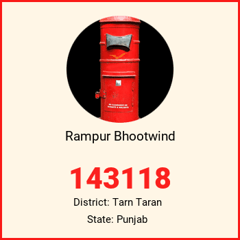 Rampur Bhootwind pin code, district Tarn Taran in Punjab