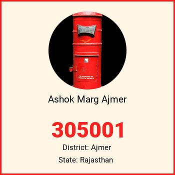 Ashok Marg Ajmer pin code, district Ajmer in Rajasthan