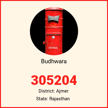 Budhwara pin code, district Ajmer in Rajasthan