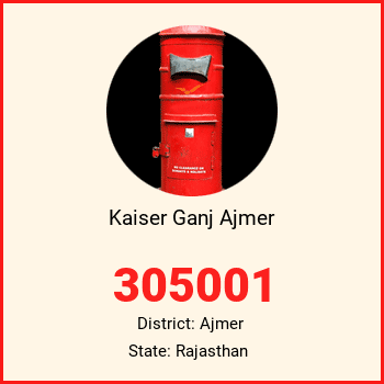 Kaiser Ganj Ajmer pin code, district Ajmer in Rajasthan