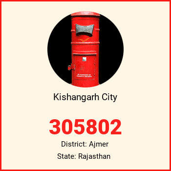Kishangarh City pin code, district Ajmer in Rajasthan