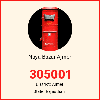 Naya Bazar Ajmer pin code, district Ajmer in Rajasthan